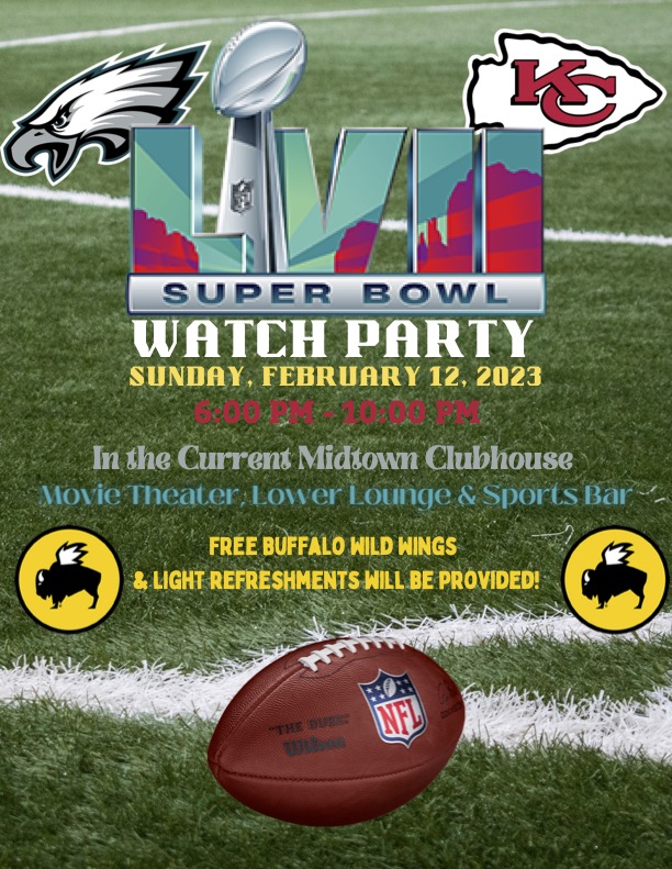 Superbowl Watch Party! - Current Midtown